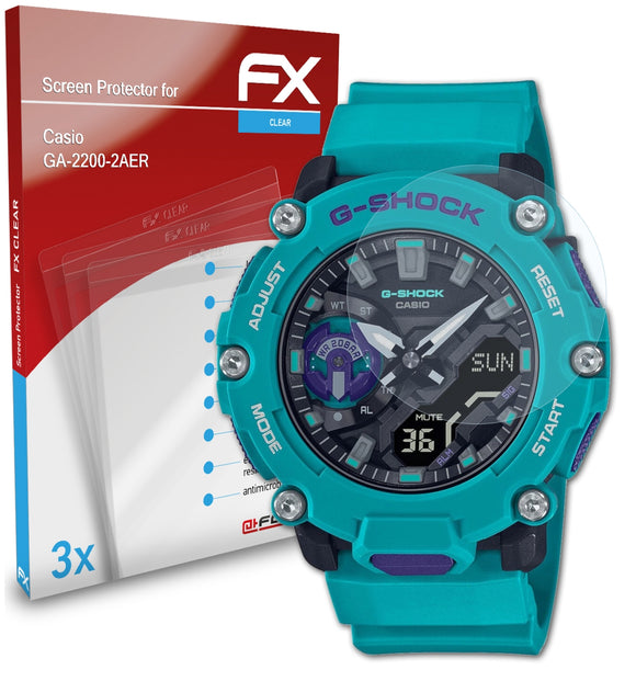 atFoliX FX-Clear Schutzfolie für Casio GA-2200-2AER