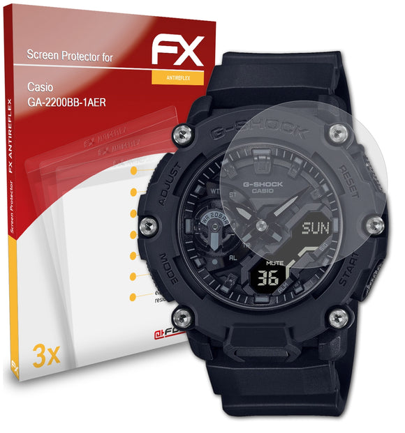 atFoliX FX-Antireflex Displayschutzfolie für Casio GA-2200BB-1AER
