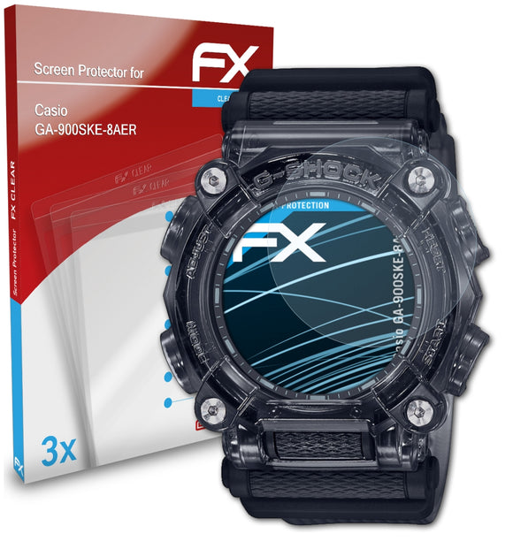 atFoliX FX-Clear Schutzfolie für Casio GA-900SKE-8AER