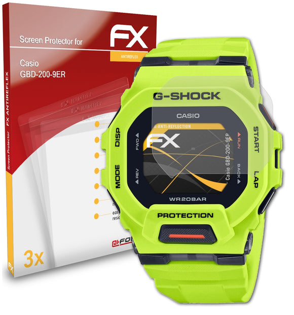 atFoliX FX-Antireflex Displayschutzfolie für Casio GBD-200-9ER