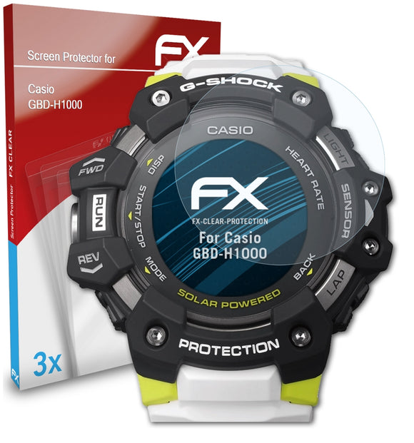 atFoliX FX-Clear Schutzfolie für Casio GBD-H1000