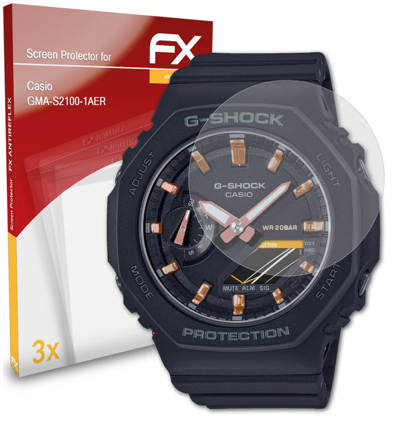 atFoliX FX-Antireflex Displayschutzfolie für Casio GMA-S2100-1AER