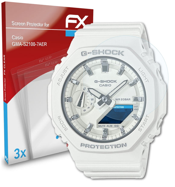 atFoliX FX-Clear Schutzfolie für Casio GMA-S2100-7AER