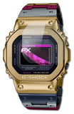 Glasfolie atFoliX kompatibel mit Casio GMW-B5000TR-9ER, 9H Hybrid-Glass FX