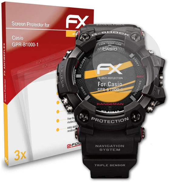 atFoliX FX-Antireflex Displayschutzfolie für Casio GPR-B1000-1