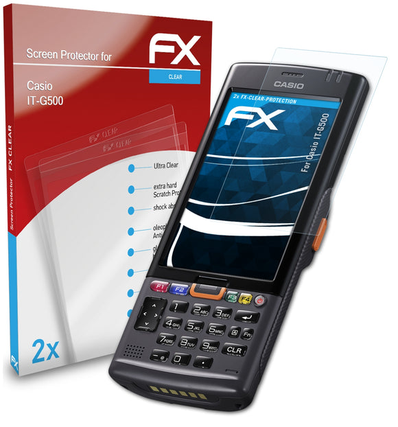 atFoliX FX-Clear Schutzfolie für Casio IT-G500