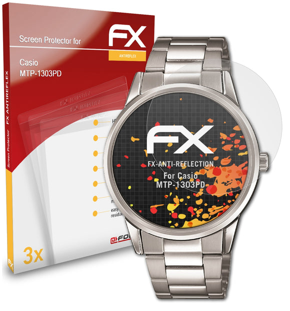 atFoliX FX-Antireflex Displayschutzfolie für Casio MTP-1303PD