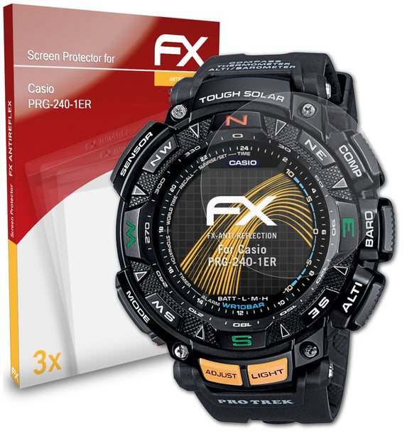 atFoliX FX-Antireflex Displayschutzfolie für Casio PRG-240-1ER