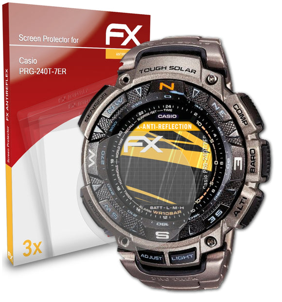 atFoliX FX-Antireflex Displayschutzfolie für Casio PRG-240T-7ER