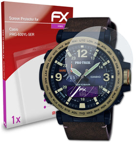 atFoliX FX-Hybrid-Glass Panzerglasfolie für Casio PRG-600YL-5ER