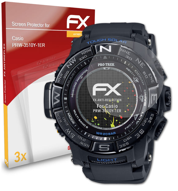 atFoliX FX-Antireflex Displayschutzfolie für Casio PRW-3510Y-1ER