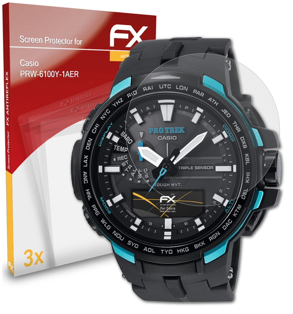 atFoliX FX-Antireflex Displayschutzfolie für Casio PRW-6100Y-1AER