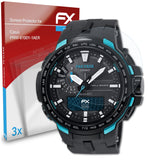 atFoliX FX-Clear Schutzfolie für Casio PRW-6100Y-1AER