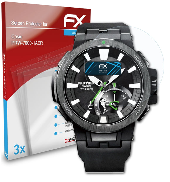 atFoliX FX-Clear Schutzfolie für Casio PRW-7000-1AER