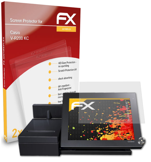 atFoliX FX-Antireflex Displayschutzfolie für Casio V-R200 KC