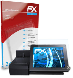 atFoliX FX-Clear Schutzfolie für Casio V-R200 KC