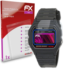 atFoliX FX-Hybrid-Glass Panzerglasfolie für Casio W-59-1VQES