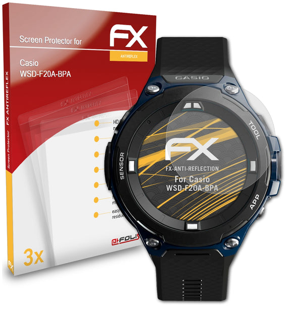 atFoliX FX-Antireflex Displayschutzfolie für Casio WSD-F20A-BPA