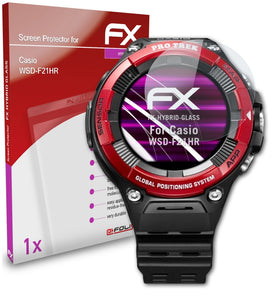 atFoliX FX-Hybrid-Glass Panzerglasfolie für Casio WSD-F21HR