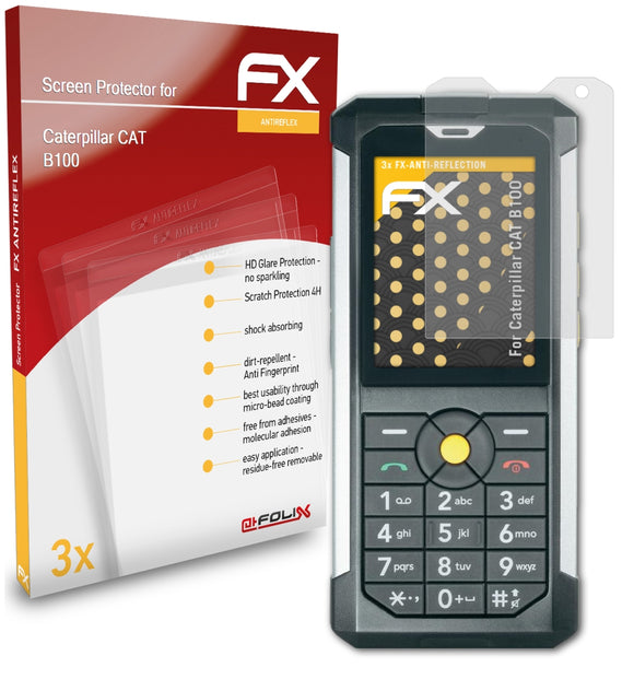 atFoliX FX-Antireflex Displayschutzfolie für Caterpillar CAT B100