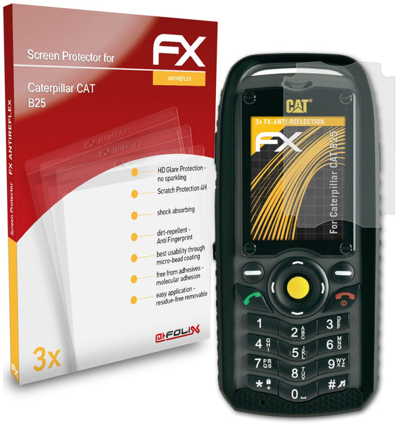 atFoliX FX-Antireflex Displayschutzfolie für Caterpillar CAT B25