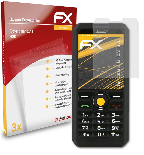 atFoliX FX-Antireflex Displayschutzfolie für Caterpillar CAT B30