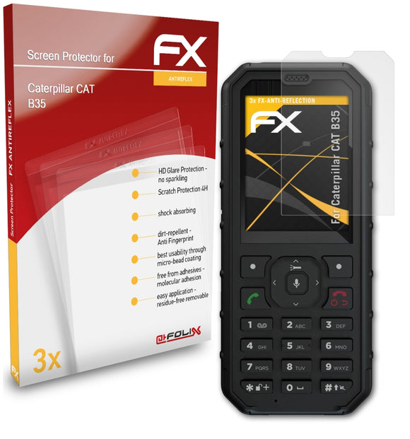 atFoliX FX-Antireflex Displayschutzfolie für Caterpillar CAT B35