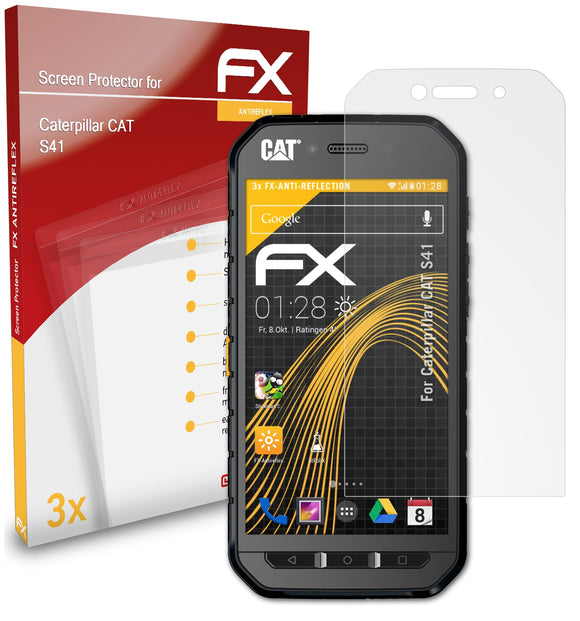 atFoliX FX-Antireflex Displayschutzfolie für Caterpillar CAT S41
