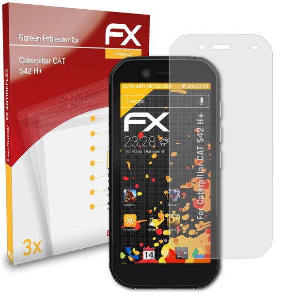 atFoliX FX-Antireflex Displayschutzfolie für Caterpillar CAT S42 H+