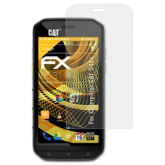 atFoliX FX-Antireflex Displayschutzfolie für Caterpillar CAT S48c
