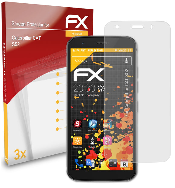 atFoliX FX-Antireflex Displayschutzfolie für Caterpillar CAT S52