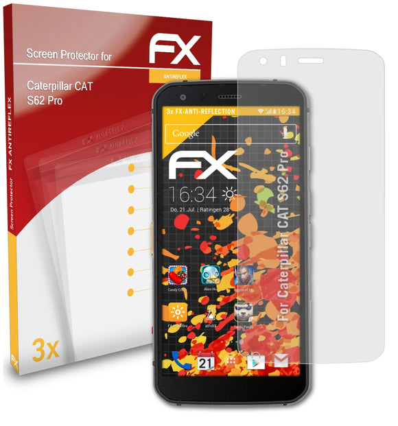 atFoliX FX-Antireflex Displayschutzfolie für Caterpillar CAT S62 Pro