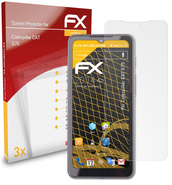 atFoliX FX-Antireflex Displayschutzfolie für Caterpillar CAT S75