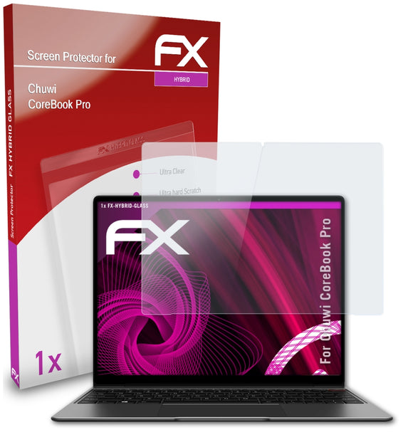 atFoliX FX-Hybrid-Glass Panzerglasfolie für Chuwi CoreBook Pro