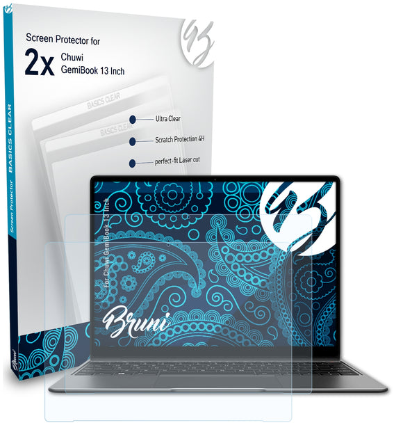 Bruni Basics-Clear Displayschutzfolie für Chuwi GemiBook (13 Inch)