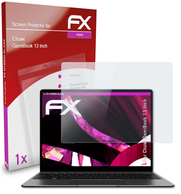 atFoliX FX-Hybrid-Glass Panzerglasfolie für Chuwi GemiBook (13 Inch)