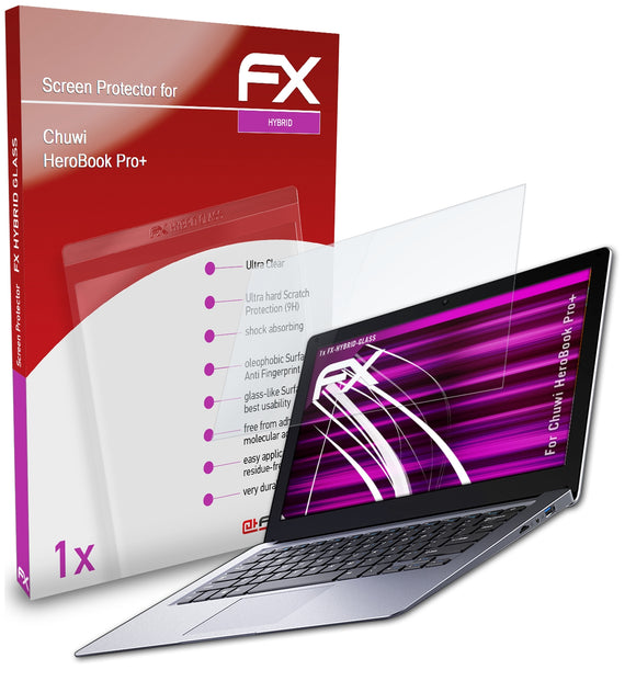 atFoliX FX-Hybrid-Glass Panzerglasfolie für Chuwi HeroBook Pro+