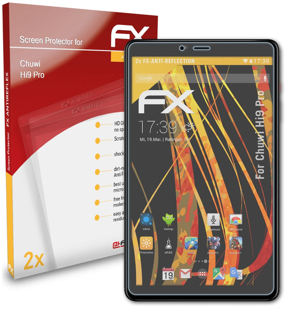 atFoliX FX-Antireflex Displayschutzfolie für Chuwi Hi9 Pro