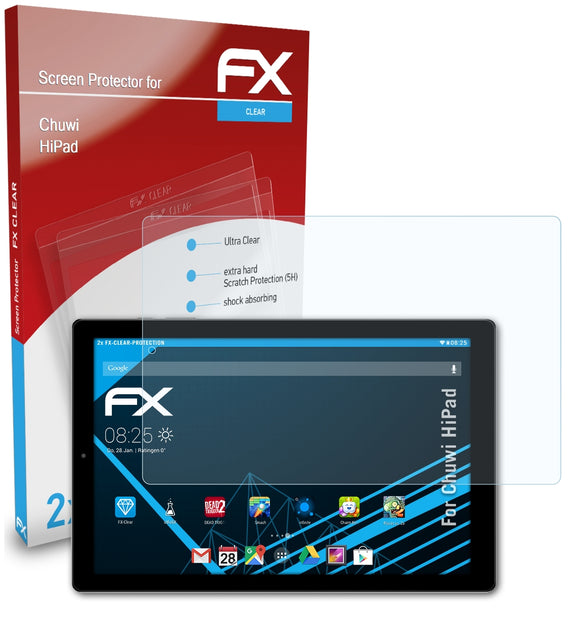 atFoliX FX-Clear Schutzfolie für Chuwi HiPad