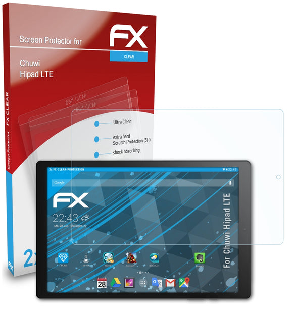 atFoliX FX-Clear Schutzfolie für Chuwi Hipad LTE