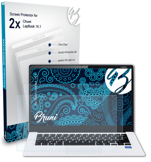 Bruni Basics-Clear Displayschutzfolie für Chuwi LapBook 14,1