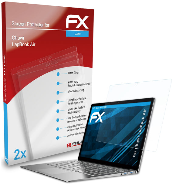 atFoliX FX-Clear Schutzfolie für Chuwi LapBook Air