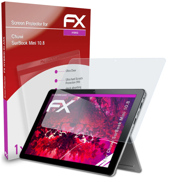 atFoliX FX-Hybrid-Glass Panzerglasfolie für Chuwi SurBook Mini 10.8