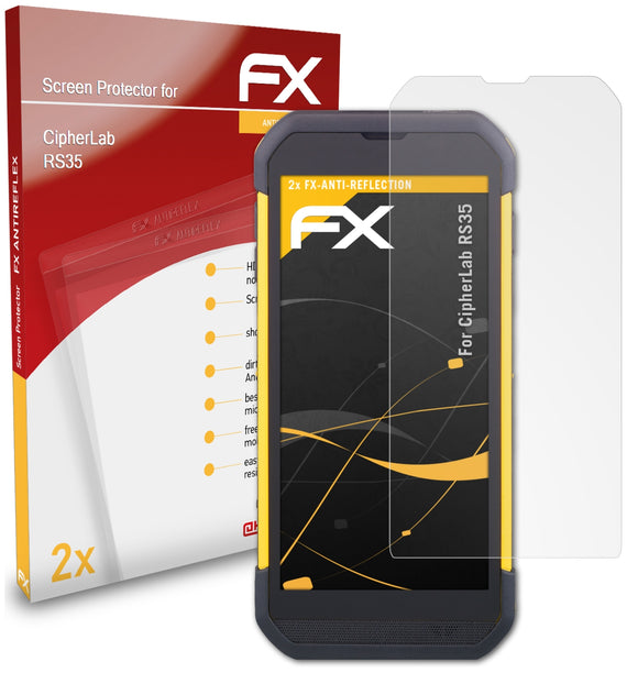 atFoliX FX-Antireflex Displayschutzfolie für CipherLab RS35