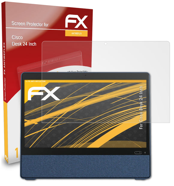 atFoliX FX-Antireflex Displayschutzfolie für Cisco Desk 24 Inch
