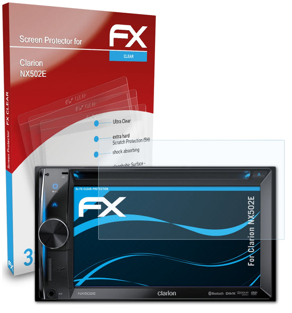 atFoliX FX-Clear Schutzfolie für Clarion NX502E