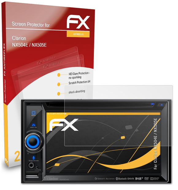 atFoliX FX-Antireflex Displayschutzfolie für Clarion NX504E / NX505E