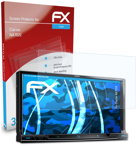 atFoliX FX-Clear Schutzfolie für Clarion NX702E