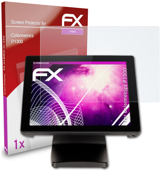 atFoliX FX-Hybrid-Glass Panzerglasfolie für Colormetrics P1300