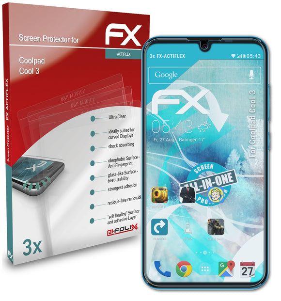 atFoliX FX-ActiFleX Displayschutzfolie für Coolpad Cool 3